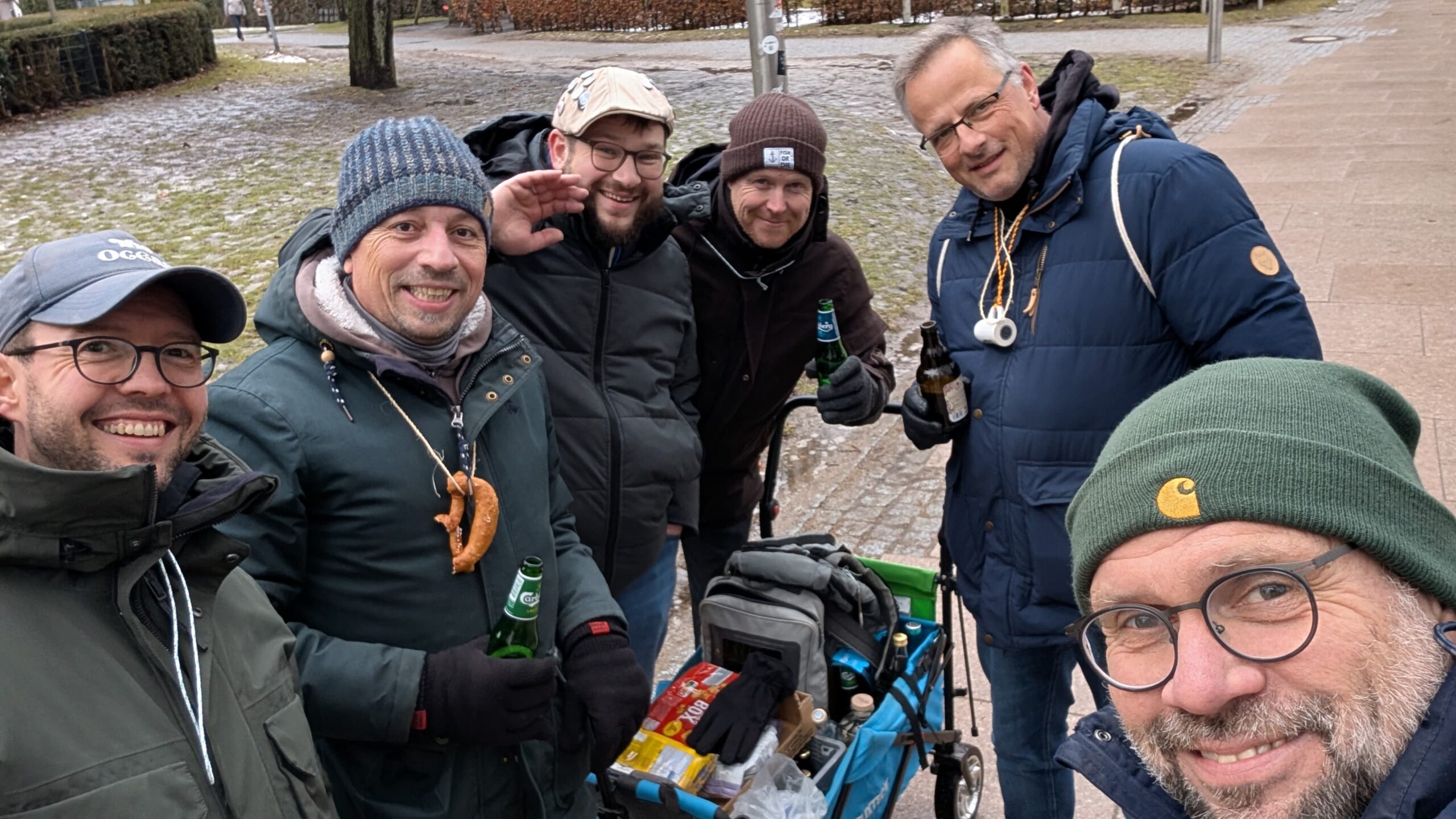 LKC unterwegs mit Proviant